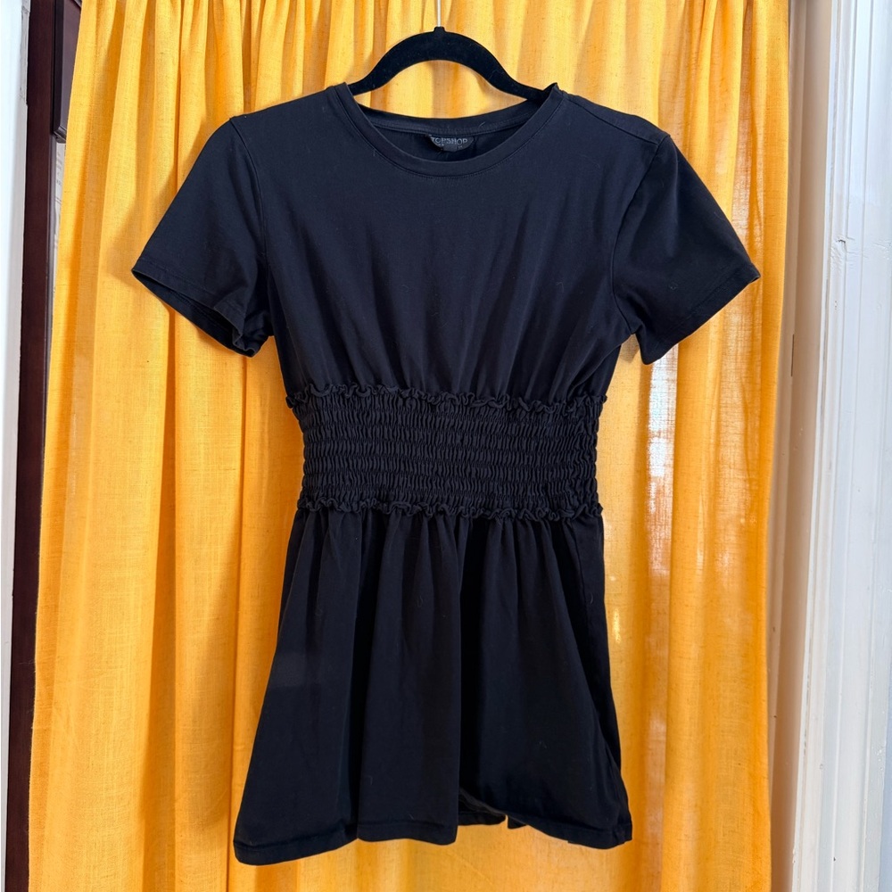 Topshop Cotton Tunic Tee